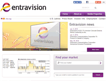 Tablet Screenshot of entravision.com